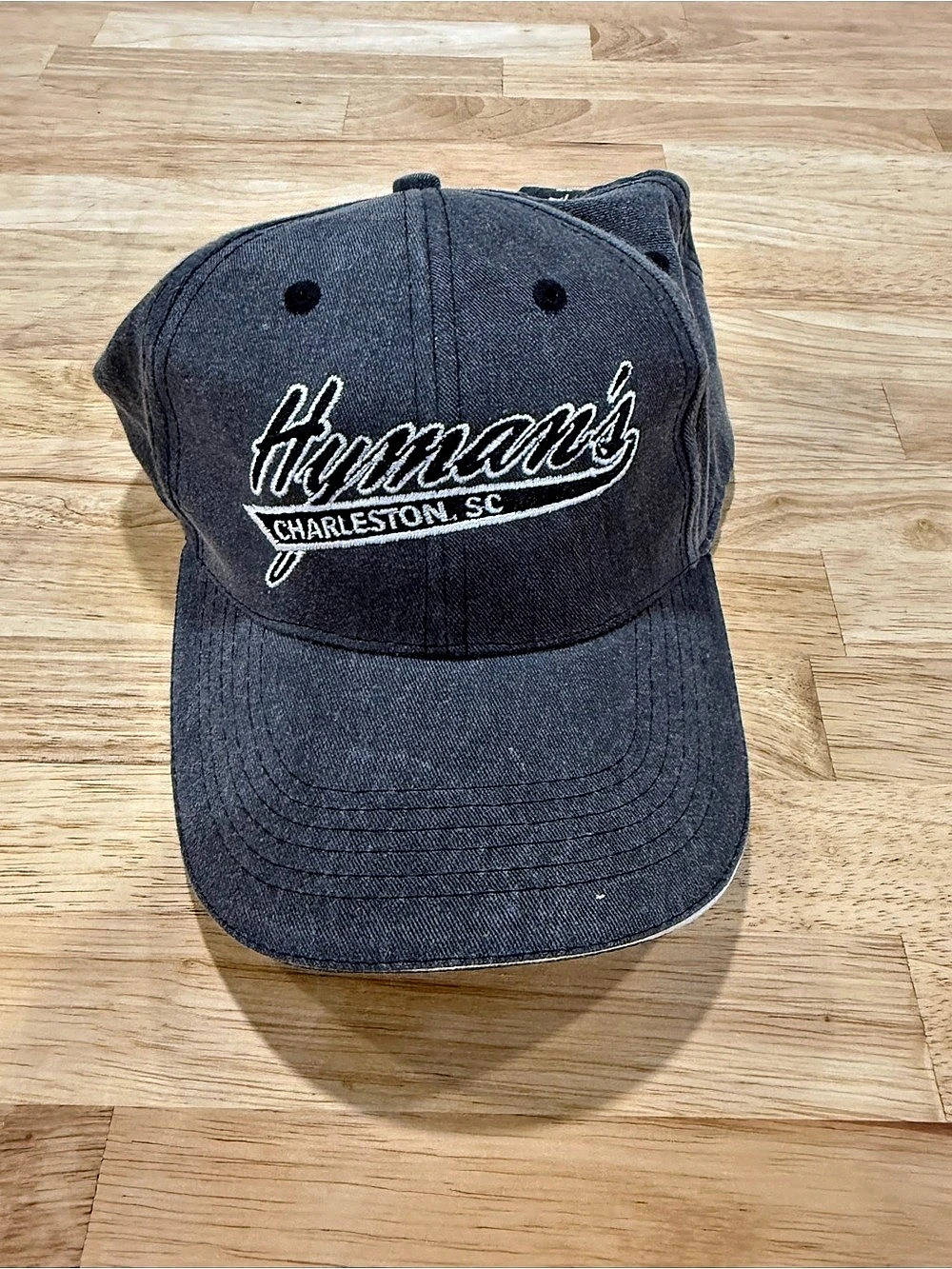Hyman's Seafood Charleston SC Baseball Cap Black